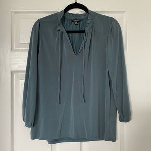 Lucky Brand Sandwash Ruffled Peasant Top size small